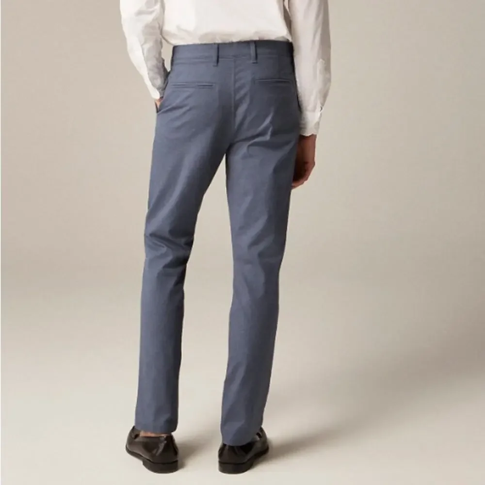 J.Crew 484 Slim-Fit Tech Pants Mens Sz 30 x 30 Blue Mid Rise Flat Front Stretch